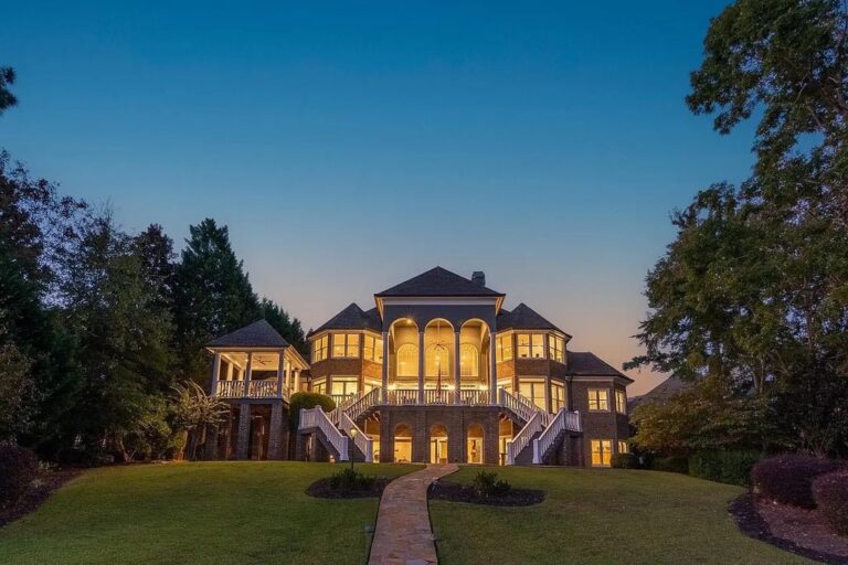 For $4.15M, Unparalleled Details, Breathtaking Views will Welcome You to This Extraordinary Home in Greensboro, GA