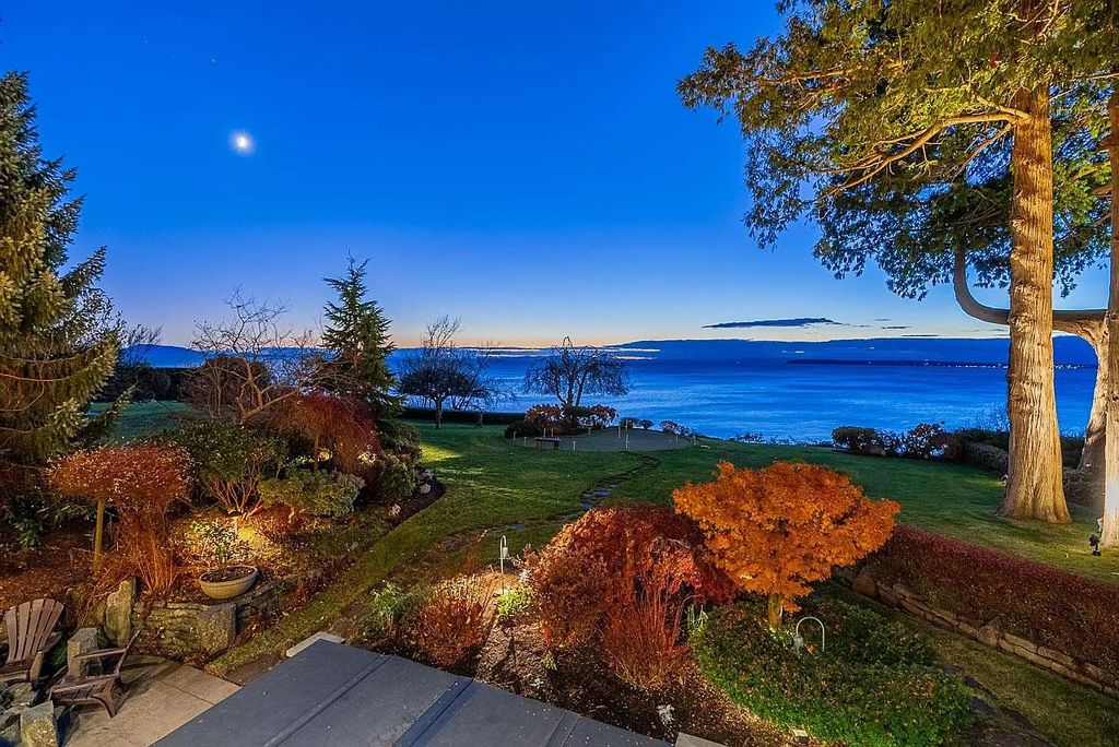 The Home in Surrey is a private waterfront retreat with sweeping ocean views and glorious sunsets, now available for sale. This home located at 1899 Ocean Park Rd, Surrey, BC V4A 3M2, Canada