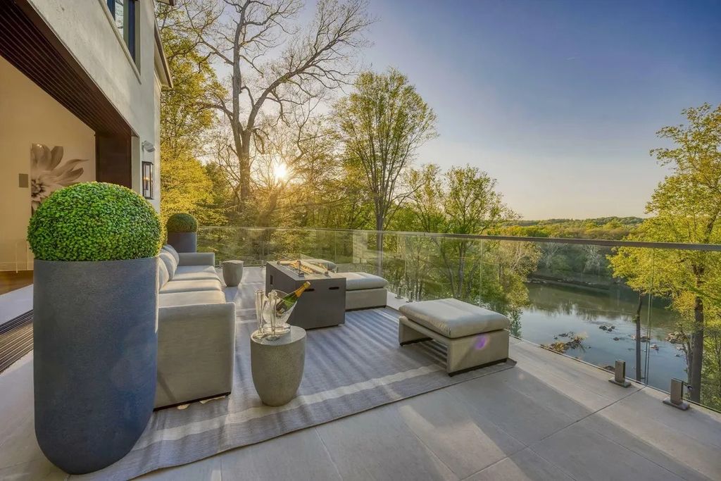 The Residence in Mc Lean is unquestionably beautiful riverfront estate focusing on quality and sustainability, now available for sale. This home located at 620 Rivercrest Dr, Mc Lean, Virginia