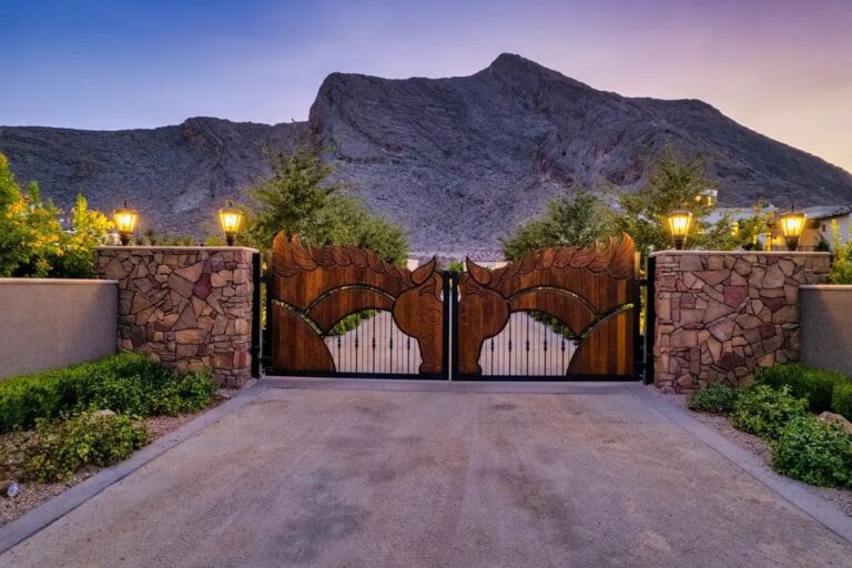 Listing for $5.7 Million, This Quality Equestrian Estate on 2.25 Lush Acres Comes with The Ultimate Indoor Outdoor Living in Las Vegas, Nevada