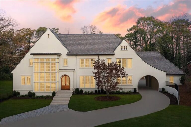 Luxury Living Meets Functional Perfection at This $6.88M Spectacular Contemporary English Estate in Atlanta, GA