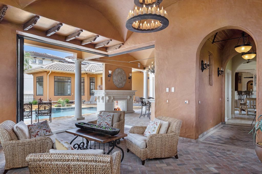 16631 Arezo Court, Montverde, Florida is a one of a kind custom home located in the sought after Bella Collina Community, finest in architectural design and handcrafted artistry, superb construction and is completely and exquisitely furnished.