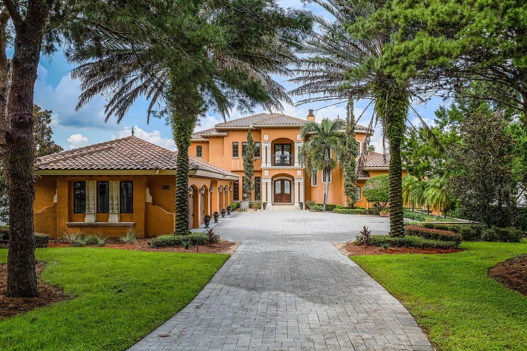 16631 Arezo Court, Montverde, Florida is a one of a kind custom home located in the sought after Bella Collina Community, finest in architectural design and handcrafted artistry, superb construction and is completely and exquisitely furnished.