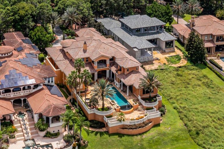 Magnificent Lakefront Italian Estate and An Entertainer’s Dream with The Very Finest in Architectural Design Seeks $4.75 Million in Montverde, Florida