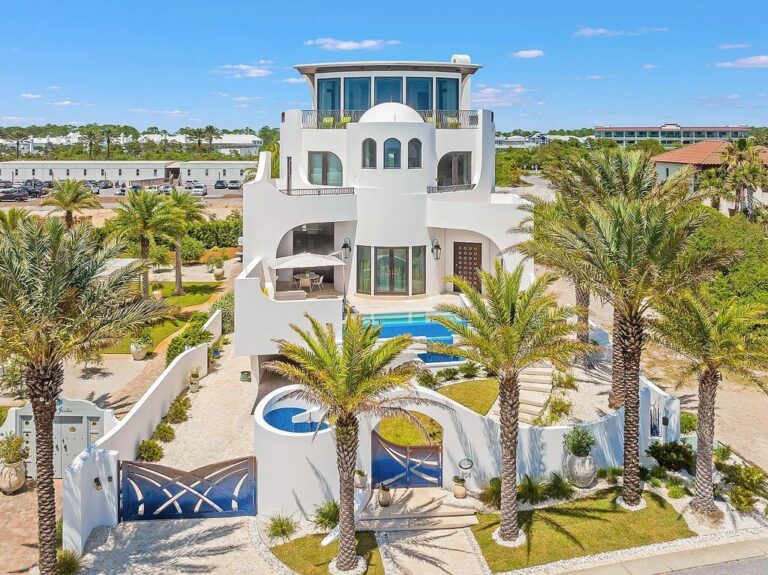 Majestically Architectural Masterpiece with Incredible and Unobstructed Mexico Gulf Views in Inlet Beach, Florida is Asking for $9.95 Million