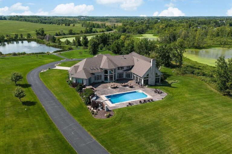 One of A Kind Property Sit on 41.7 Acres with Graceful Meandering Asphalt Path Circles in Faribault, Minnesota for Sale at $3.5 Million