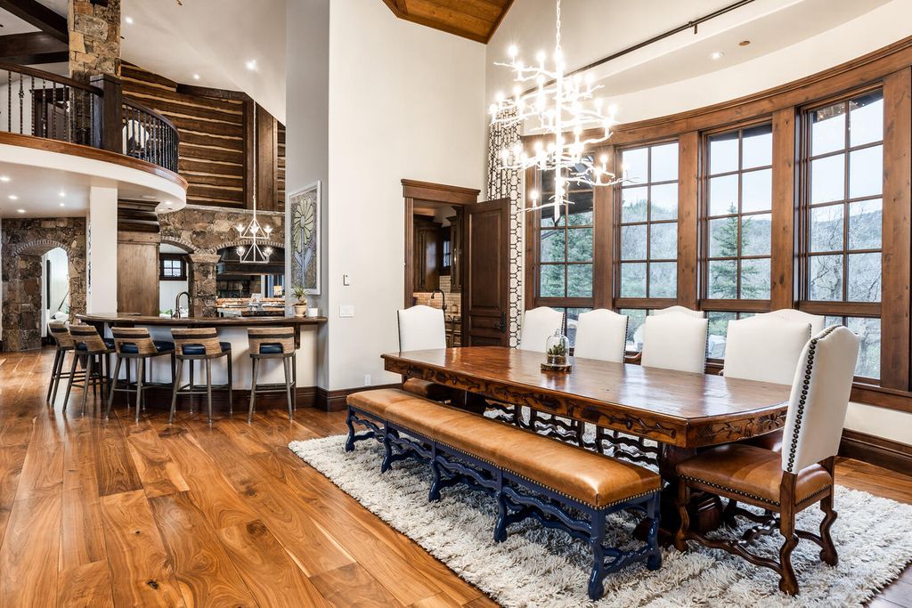 2338 W Red Pine Road, Park City, Utah is the most private residence within the community and the only home with truly panoramic views perched on the elevated upper-northwest corner of one of the most hidden yet convenient locations in Park City.