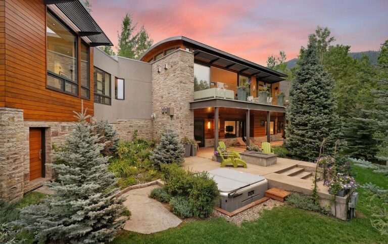 Selling for $20.5 Million, A Chic Contemporary Home comes with Expanded Picturesque Views and Unparalleled Sunsets in Aspen, Colorado