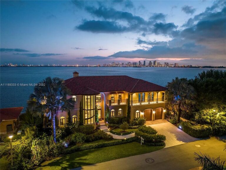 A Luxury Home in North Bay Village, Florida with Direct Miami Skyline Views