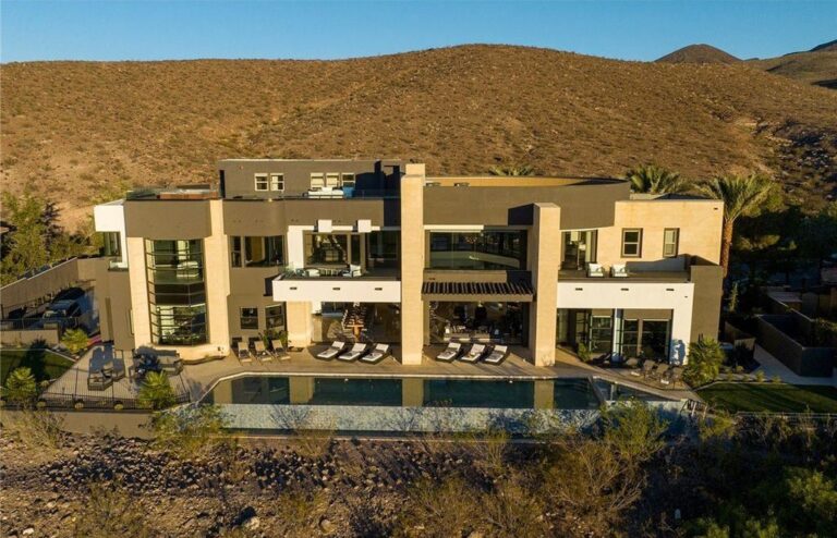 The Beverly Estate in Henderson, Nevada with Dramatic Architecture and Gorgeous Finishes for Sale at $9.95 Million