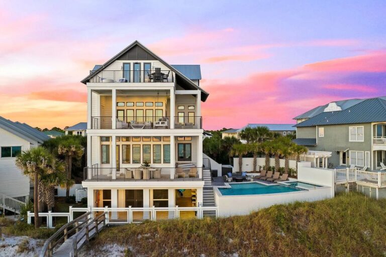 The Timeless Residence in Santa Rosa Beach, Florida Accented with Endless Time Spent at The Beach is Listed for $18 Million