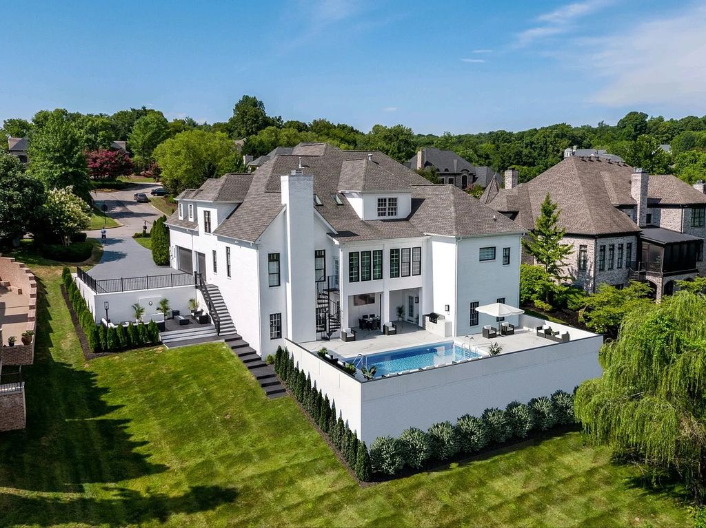 The Home in Brentwood was built with the finest materials, as one would expect in a home of this exceptional caliber, now available for sale. This home located at 9572 Hampton Reserve Dr, Brentwood, Tennessee