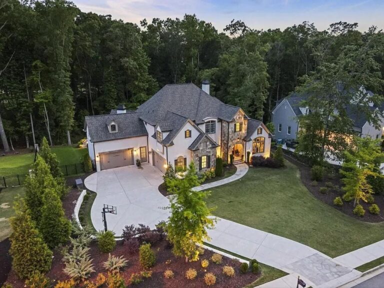 This $3.495M Home is Where Elegance Meets Comfort, While being Surrounded with Privacy and Tranquility in Milton, GA