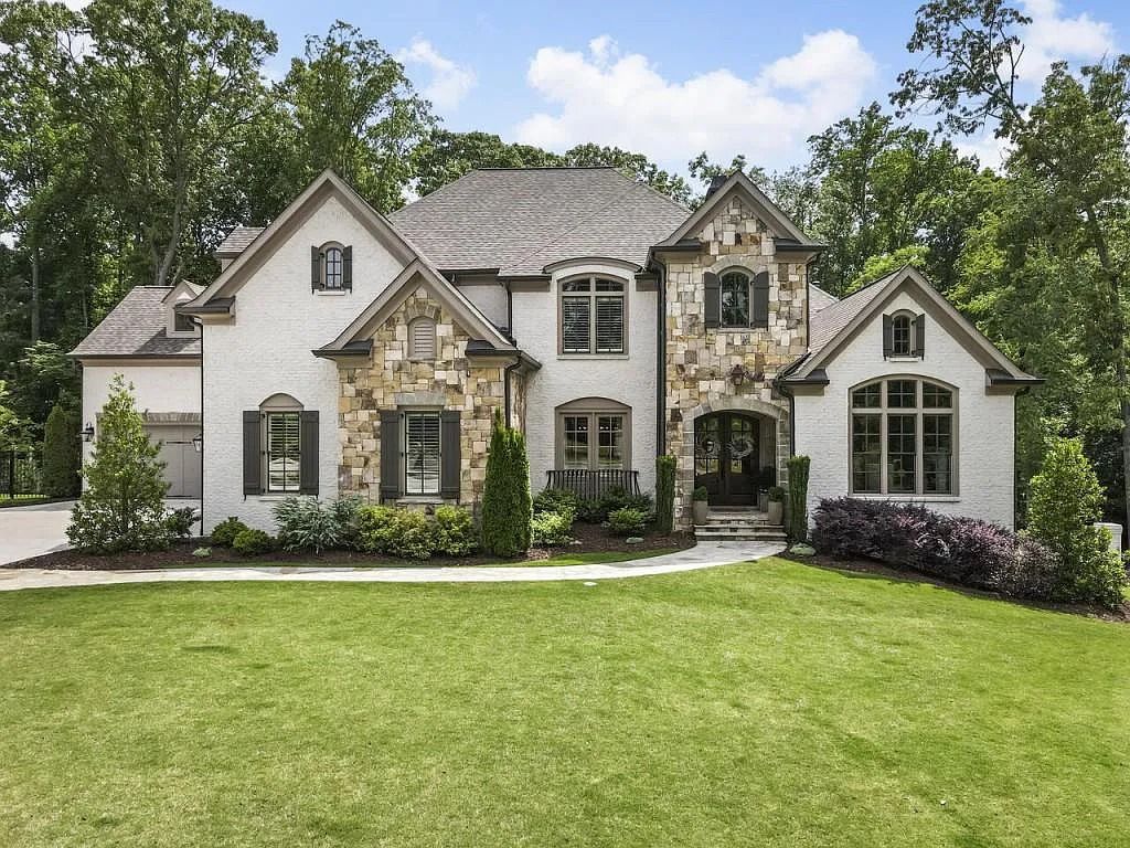 The Home in Milton sits on over an acre and a half lot with views of the golf course, now available for sale. This home located at 3213 Balley Forrest Dr, Milton, Georgia