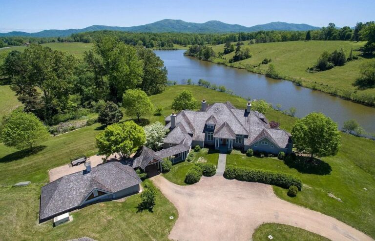 This $8.875M Exceptional Estate Holds Unparalleled 360 Degree Views of Lush Rolling Grass Fields in Afton, VA