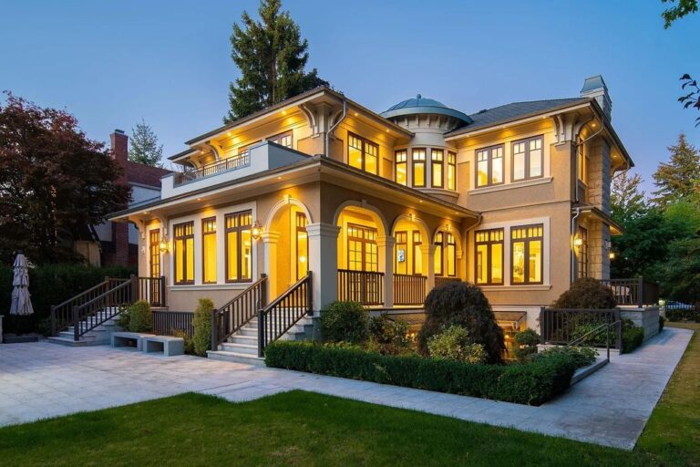 This Absolutely Gorgeous European Inspired Villa in Vancouver, Canada Incorporates the Finest Materials