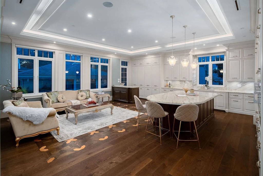 The Estate in Vancouver is a luxurious home masterfully crafted in an open floor plan now available for sale. This home located at 5887 Adera St, Vancouver, Canada; offering 05 bedrooms and 07 bathrooms with 5,350 square feet of living spaces.