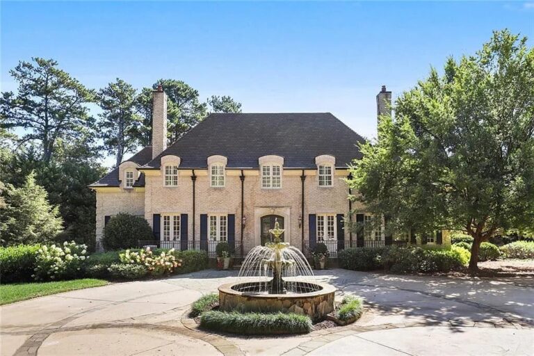Thoughtfully Designed and Updated Gated Home in Sandy Springs, GA with Professional Landscaping Seeks $3.5M