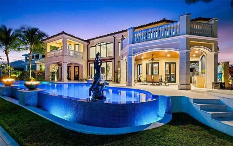 A Dramatic Home in Fort Lauderdale, Florida with Premium Finishes and Panoramic Wide Water Views Selling for $6.5 Million