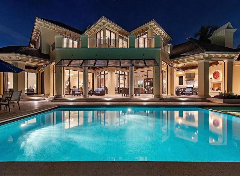 An Exquisite Residence with Wide Water Vistas from nearly every Vantage