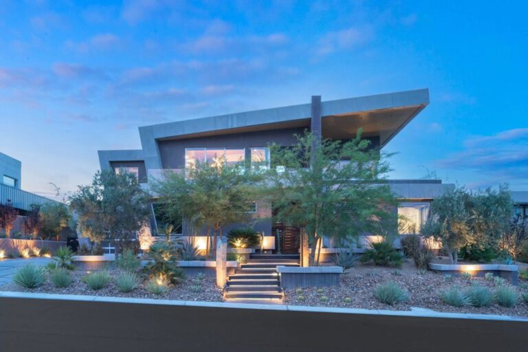 Architecturally Significant Home in Summerlin Nevada with Stunning View of The Las Vegas Strip for Sale at $5.3 Million