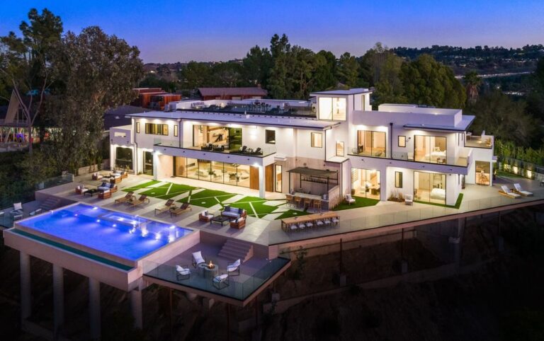 Brand New Breathtaking View Home in Encino California with over 11,500 SF of Exquisite Detail and Refined Finishes Hit The Market for $15 Million