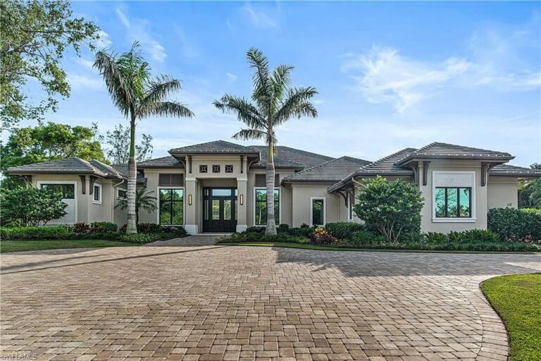 Built by the Award-Winning McGarvey Custom Homes, This Masterpiece in Naples Florida Walking Distance to Mercato is Asking for $7 Million