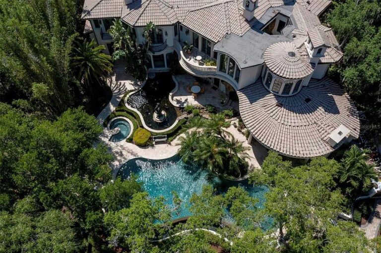 Casa del Mondo, A Grand Estate with Architectural Features from Around The World in Winer Park, Florida is Seeking for $16 Million