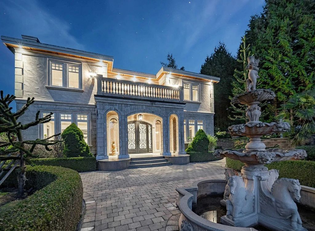 The Estate in Vancouver is a luxurious home featuring beautiful landscaping, elegant interior and top-end appliances now available for sale. This home located at 2149 SW Marine Dr, Vancouver, Canada; offering 05 bedrooms and 07 bathrooms with 6,280 square feet of living spaces.