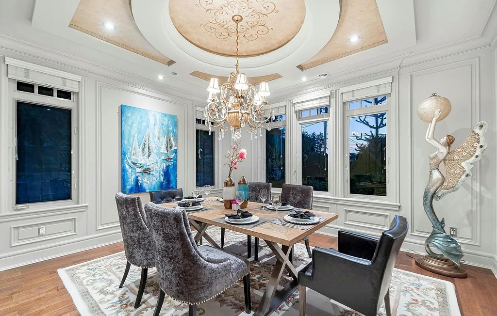 The Estate in Vancouver is a luxurious home featuring beautiful landscaping, elegant interior and top-end appliances now available for sale. This home located at 2149 SW Marine Dr, Vancouver, Canada; offering 05 bedrooms and 07 bathrooms with 6,280 square feet of living spaces.