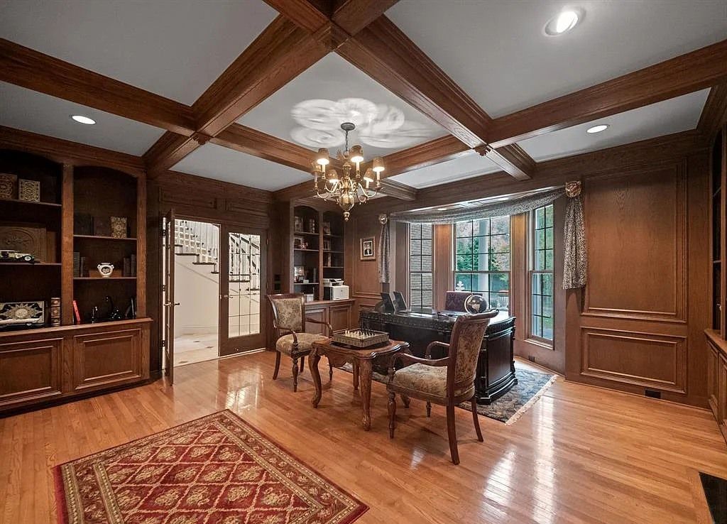 The Home in Bloomfield Hills is a majestic executive home with indoor pool and finished walkout lower-level, now available for sale. This home located at 859 Sunningdale Dr, Bloomfield Hills, Michigan