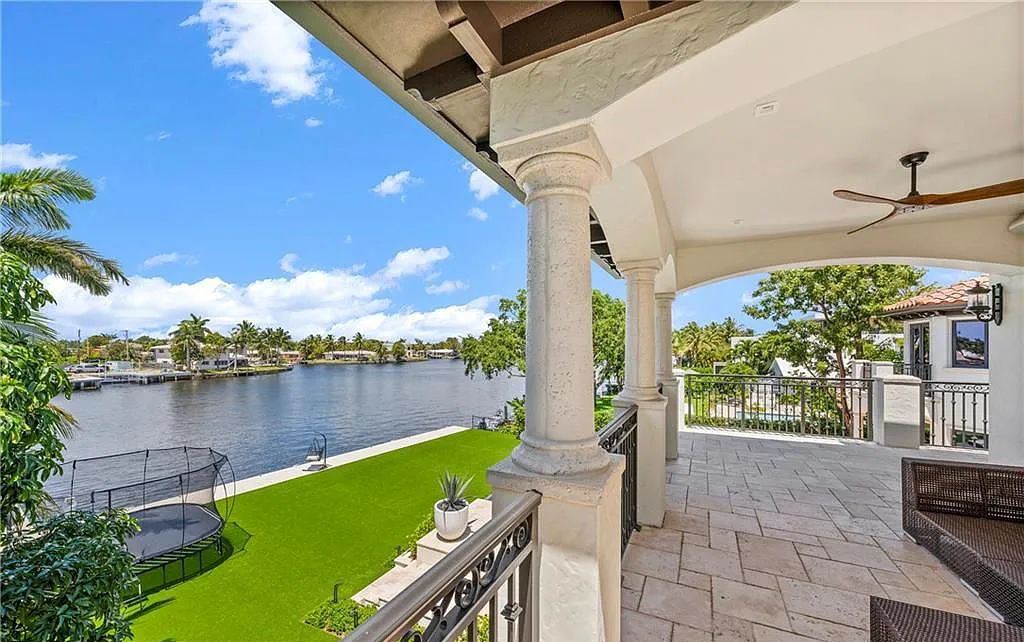 1515 Middle River Drive, Fort Lauderdale, Florida is a fully renovated home with the finest finishes including top of the Line Hansgrohe fixtures, private media room, Jerusalem tile and driftwood flooring, upstairs/downstairs laundry appliances for convenience and more. 