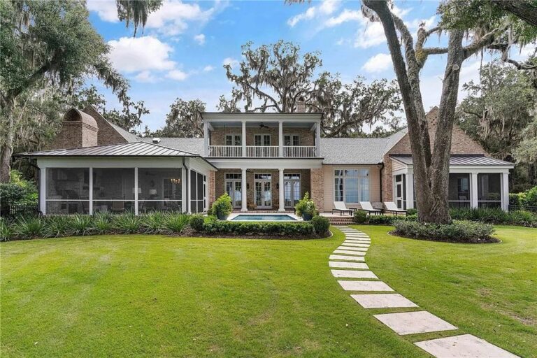 Finely Built to Capture the Past and Embrace the Present with all Custom Details, this Stunning Home in Saint Simons Island Listed at $6.75M