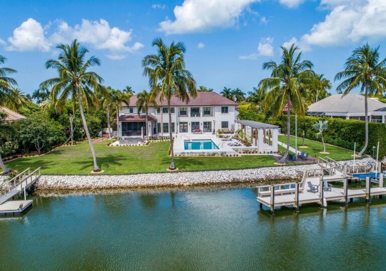 Listed at $26.9 Million, This Boaters Paradise is One of the Finest Properties in Naples Florida with Quick Access to The Gulf of Mexico