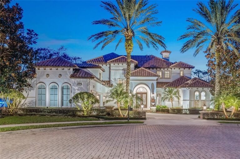Listing for $4 Million, Private Gated Enclave of 5 Magnificent Luxury Estate Homes which is Resting on the Lake Shore of Bear Gulley in Winter Park, Florida