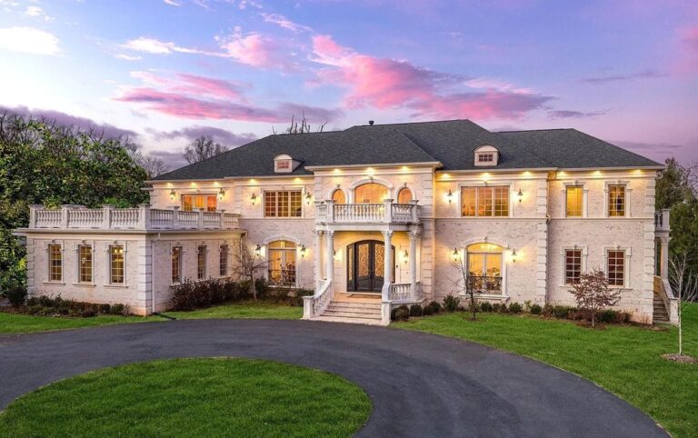 Listing for $4.98M, This Grand Luxury Home is Filled With High-end Finishes and Ethereal Details in Great Falls, VA