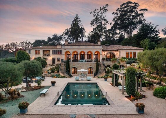 Modern Tuscan Style Home with Stunning Views of the Pacific and Santa Ynez Mountains in Santa Barbara, California is Asking for $15.5 Million