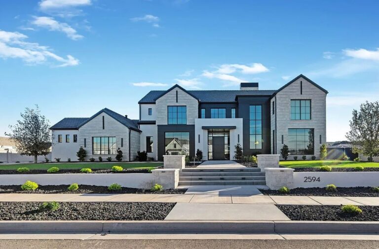 Newly Built Impeccable Estate with Gorgeous Open Concept Interior in Saint George, Utah is Listing for $3.8 Million