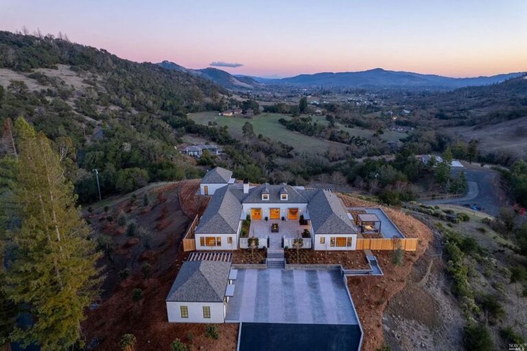 Newly Built Stunning Property with Resort Style Amenities in Santa Rosa, California is Selling for 8.88 Million