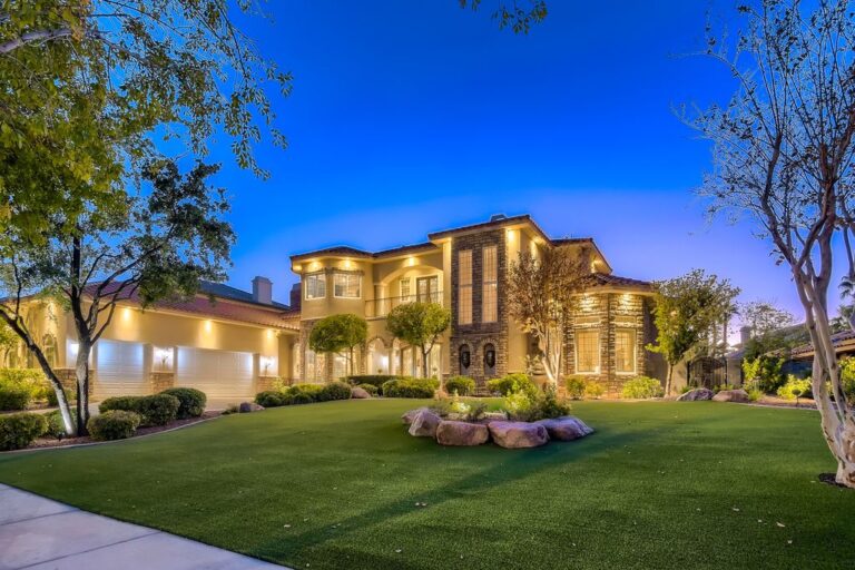 One of A Kind Property with Newly Upgraded Oasis Backyard in The Exclusive Community of Rapallo in Henderson, Nevada is Listing for $2.5 Million