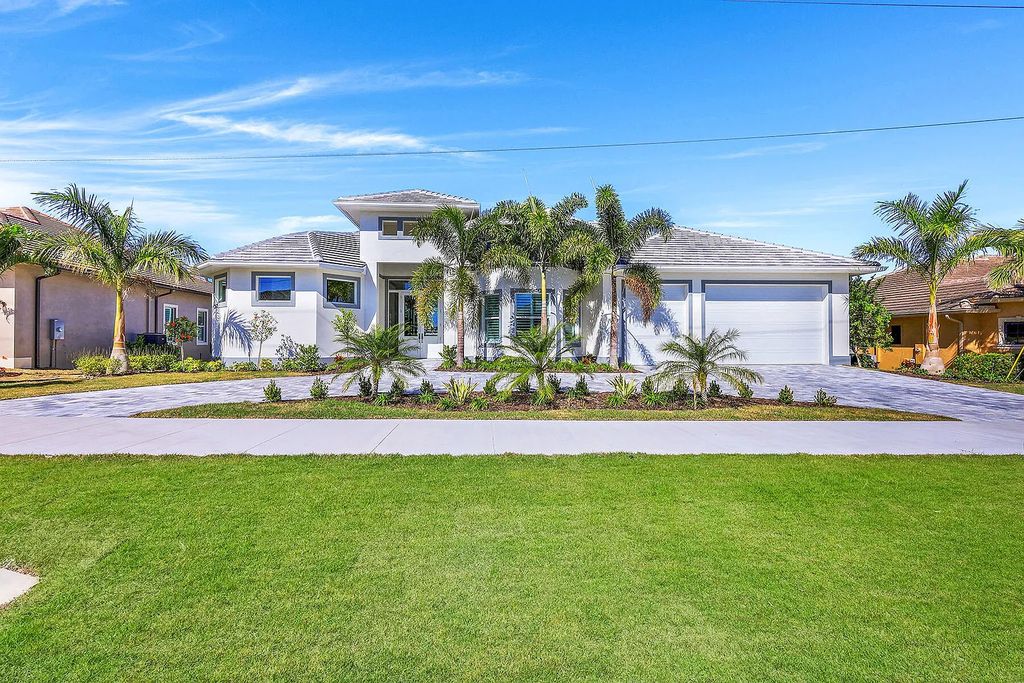 1964 San Marco Road, Marco Island, Florida is a stunning brand-new custom-built luxury coastal-contemporary residence tastefully decorated with high quality furnishings, ultra-custom features with high-end finishes and upgrades.