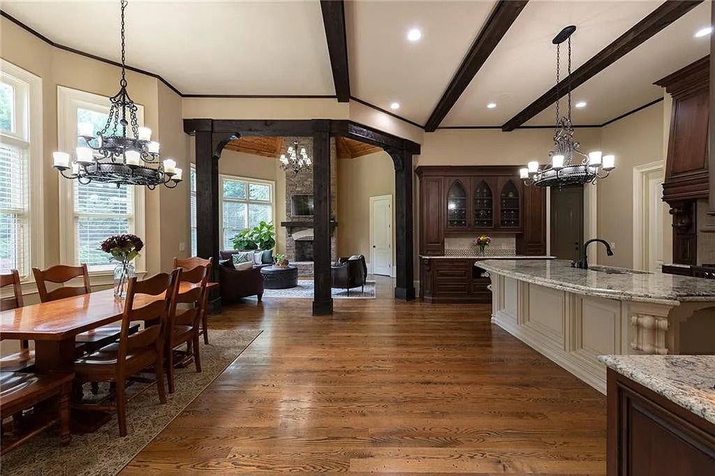 The Estate in Sandy Springs is a luxurious home having a great open floor plan layout of space now available for sale. This home located at 195 Saint Nicholas Cir, Sandy Springs, Georgia; offering 06 bedrooms and 08 bathrooms with 7,799 square feet of living spaces. 