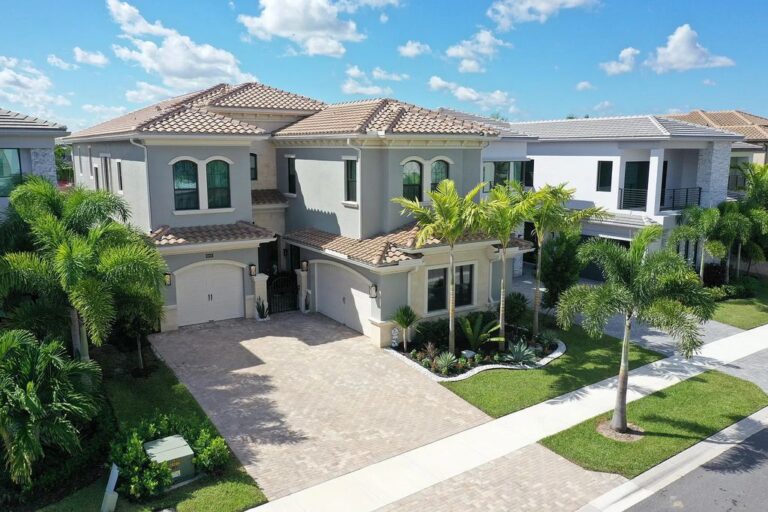 The Lakefront Annabelle Model Home With High-end Furnishings in Boca Raton, Florida is Asking $3.3 Million