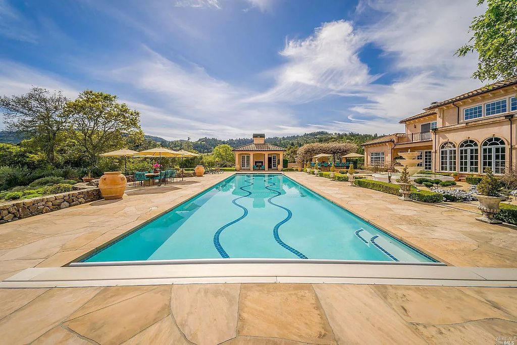 2900 Spring Mountain Road, Saint Helena, California is a vineyard estate sits atop the illustrious Spring Mountain, overlooking Napa Valley, featuring a total of six, double planted acres of meticulously tended wines. 