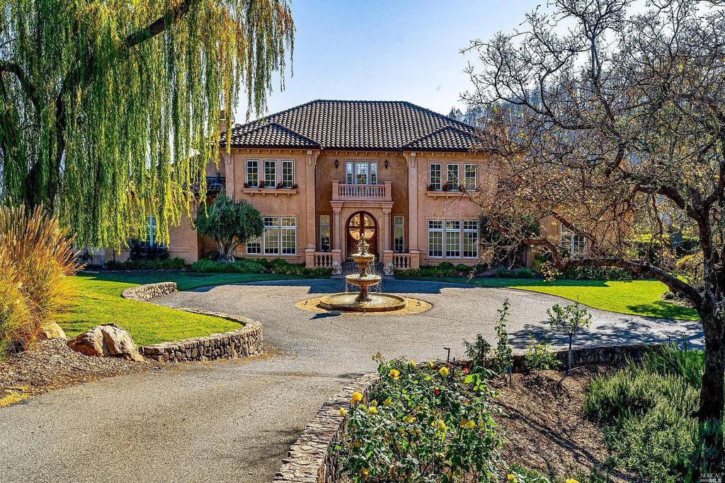 2900 Spring Mountain Road, Saint Helena, California is a vineyard estate sits atop the illustrious Spring Mountain, overlooking Napa Valley, featuring a total of six, double planted acres of meticulously tended wines. 