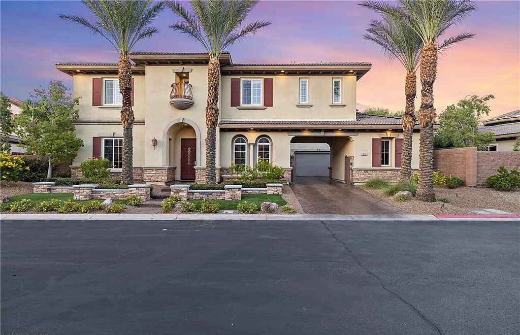 1372 Enchanted River Drive, Henderson, Nevada is a Magnificent MacDonald Highlands guard gated estate perched on one of the most exclusive lots in the Toll Brothers collection.