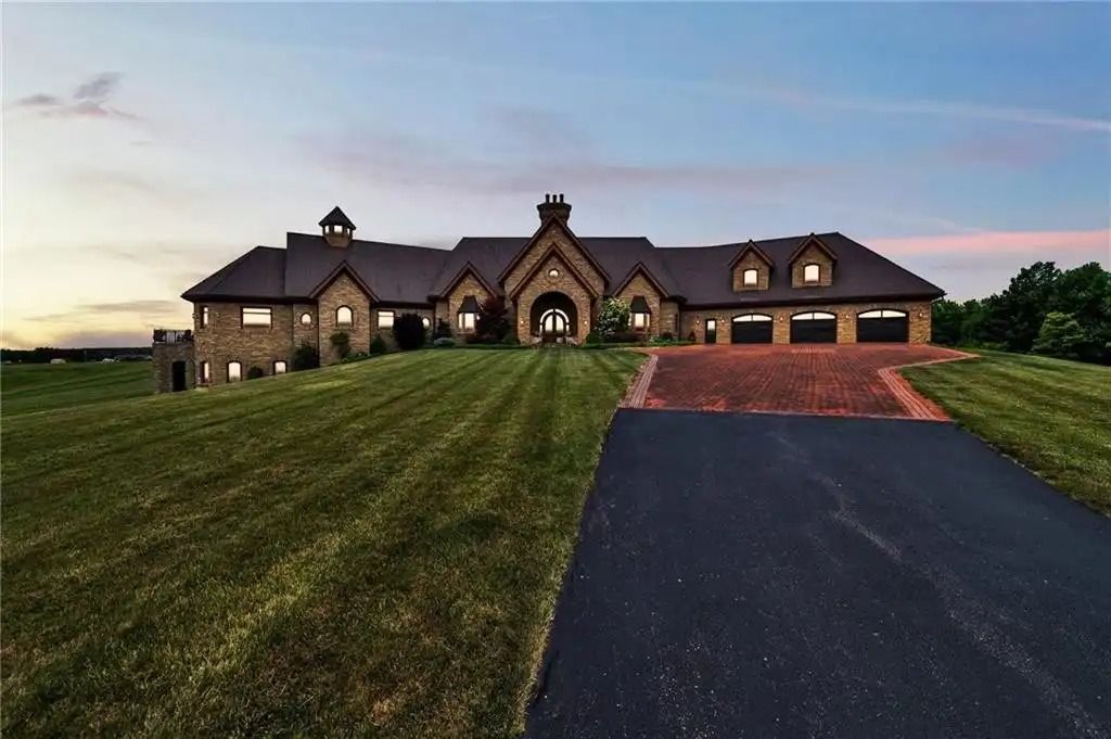 The Estate in Punxsutawney is a luxurious home that greets you by its unique architecture and design at every turn now available for sale. This home located at 34 Chapman Rd, Punxsutawney, Pennsylvania; offering 03 bedrooms and 08 bathrooms with 11,000 square feet of living spaces. 