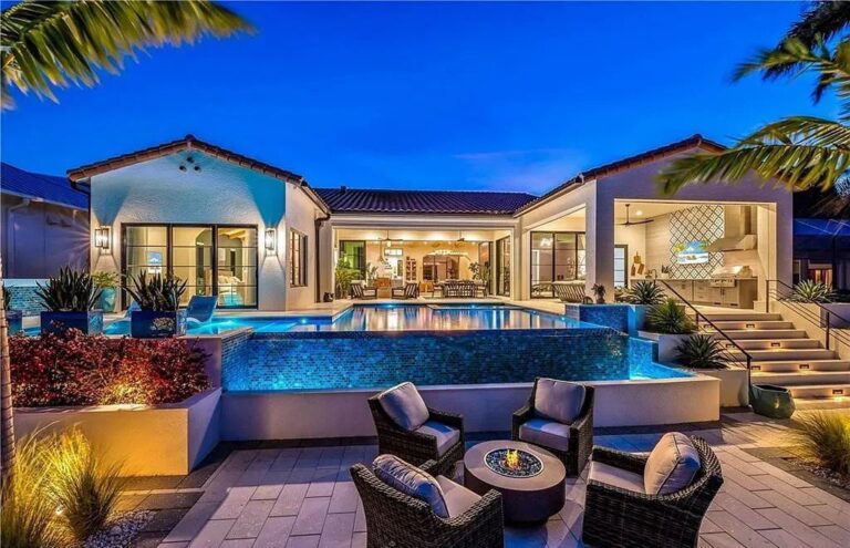 This $4.5 Million Remarkable Home in Cape Coral, Florida has A Beautifully Open Floor Plan Flooded with Natural Light