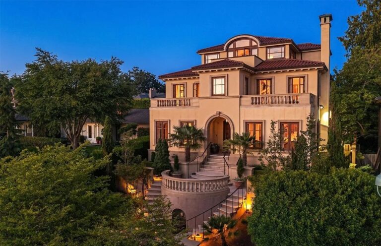 This $4.998M Tuscan-Inspired Home is Meticulous to The Last Detail in Seattle, WA