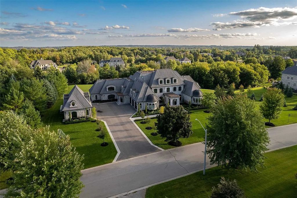The Estate in Ontario is a luxurious home having all amenities for your best entertainment such as an indoor spa, indoor pool, steam room, Scandinavian sauna, wine room and theatre room now available for sale.